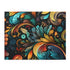 Abstract isomorphic puzzle with mesmerizing design pattern, 10" x 8".