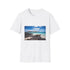 Charcoal cotton T-shirt with captivating Galapagos Islands graphic perfect for summer
