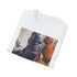 Vibrant charcoal Thanos T-shirt with detailed brushstroke artwork and crew neck