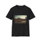Charcoal cotton T-shirt featuring Angkor Wat silhouette in regular fit