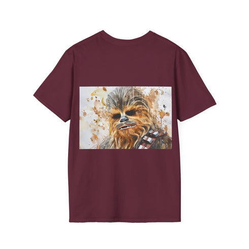 Chewbacca Watercolor Tshirt in Charcoal, Crew neck, DTG, Regular fit.