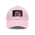 Neon Dreams Keanu Reeves Watercolor Baseball Cap white light brown patch