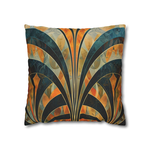 Abstract Deco Pillow Case - Modern flair for bedroom decor with art deco pattern, unique and eye-catching design
