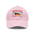 German pride flag baseball cap with red, black, and gold colors.