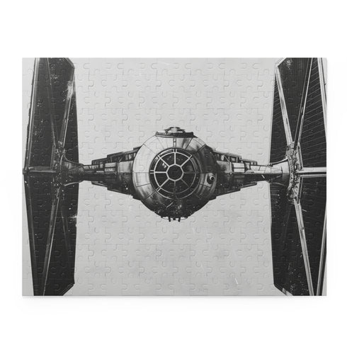 Iconic Tie Fighter Star Wars jigsaw puzzle for fans - challenge yourself to piece together this thrilling battle scene!