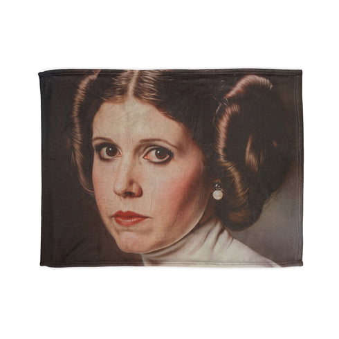 Princess Leia Star Wars themed cozy sublimation blanket for ultimate relaxation.