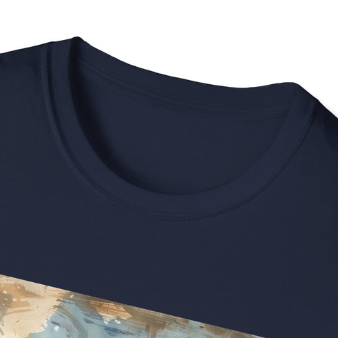 Vintage airplane adventure graphic black unisex t-shirt in 2XL size.