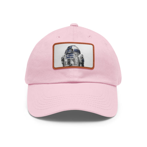 Galactic Droid Cap: R2D2 Edition in White with Light Brown Patch