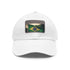 Brasilian Pride Flag Cap in White with Light Brown Patch