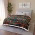 Bohemian Aztec Geometric Plush Fleece Throw Blanket – Prints With Passion (View 12)