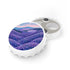 Lavender Fields Dreamy Opener magnet in white, floral pattern, kitchen accessory.
