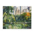 Central Park watercolor puzzle with vibrant fall scenery and tranquil colors.