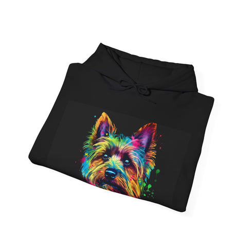 Tiny Yorkie Big Personality Navy Hoodie for Women and Men