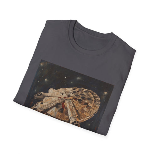 Charcoal Star Wars Millennium Falcon T-Shirt, Unisex, Regular Fit, DTG Print