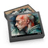 Eminem watercolor jigsaw puzzle featuring iconic rapper in vibrant colors.