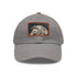 Galactic Adventure Millennium Falcon cotton hat with light brown rectangle patch.