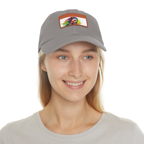 McConaughey Neon Dreams Cap: White cotton hat, eye-catching neon design.