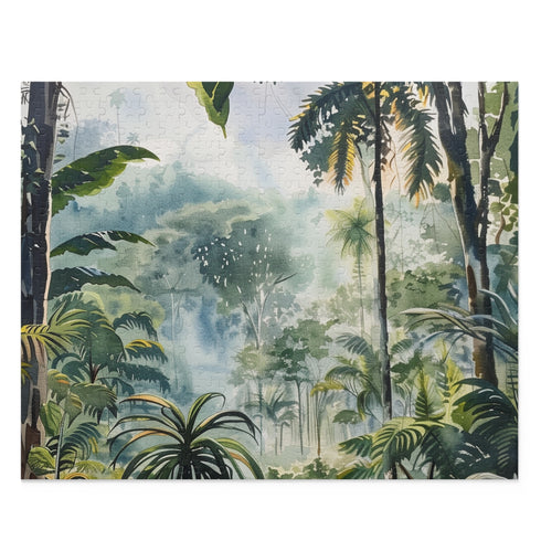 Congolese Rainforest Watercolor Puzzle | Puzzle | Back-to-School, Fall Picks, Games, Holiday Picks, Home & Living, Puzzles, TikTok, Valentines Day, Valentines Day Picks | Prints with Passion