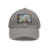 Chrysler Skyline Watercolor Cap in White with Light Brown Patch.