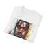 Charcoal cotton T-shirt with dynamic Kanye West portrait and a regular fit