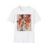 Watercolor portrait charcoal crew neck T-shirt featuring Trae Young's dynamic skills
