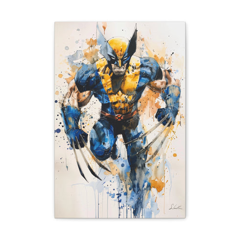 Wolverine Wall Art Canvas Print Weapon X Berserker 18x12 Indoor.