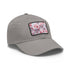 3D Cherry Blossom Dreams Baseball Cap White Light Brown Vegan Cotton