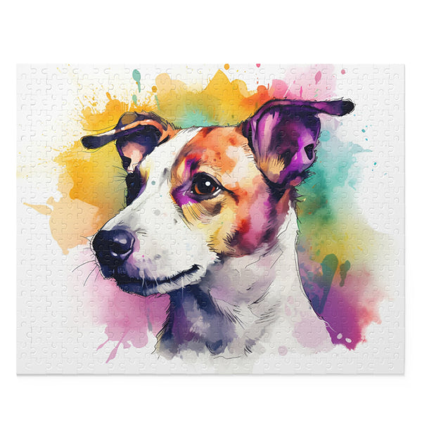 Vibrant Jack Russell Terrier jigsaw puzzle for dog lovers and enthusiasts