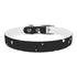 Celestial black onyx dog collar with constellation stars pattern.