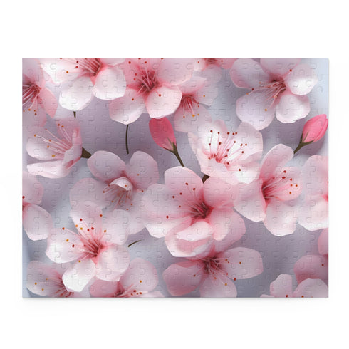 Vibrant cherry pattern 3D jigsaw puzzle, perfect for challenging yourself.
