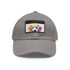 Lovable Lab Cap in White with Light Brown Patch