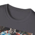 Superman TShirt in Charcoal, size S, featuring iconic superhero design.