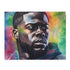 Kevin Hart watercolor puzzle in vibrant neon colors for comedy fans.