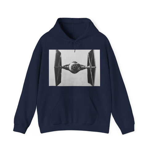 Galactic Navy Tie Fighter Rebel-Hunting Hoodie - Men's Regular Fit.
