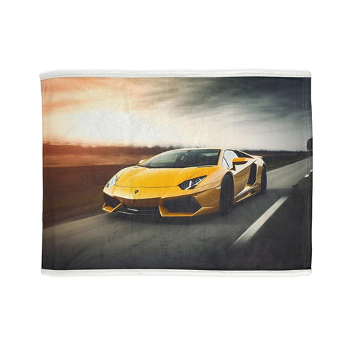 Luxurious Lamborghini Speed Symphony Blanket with Italian-inspired design.