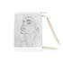 Chic Minimalist Face Laundry Bag in All Over Print Design