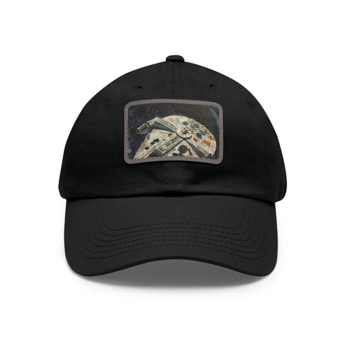 Galactic Adventure Millennium Falcon Cap in White with Light Brown patch