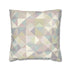 Soft pastel geometric pillow case, modern elegance for bedroom decor