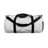 Minimalist face art duffel bag perfect for stylish travel organization.
