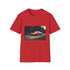 Charcoal cotton T-shirt with vibrant racing Ferrari graphic and crew neck