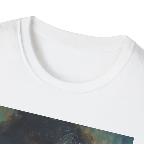 Charcoal crew neck T-shirt with Rubeus Hagrid portrait for summer wear