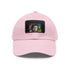 Neon watercolor baseball cap featuring Paul McCartney design on white patch.