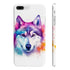 Arctic Beauty Husky Eyes Phone Case Matte Slim iPhone 8 Plus.