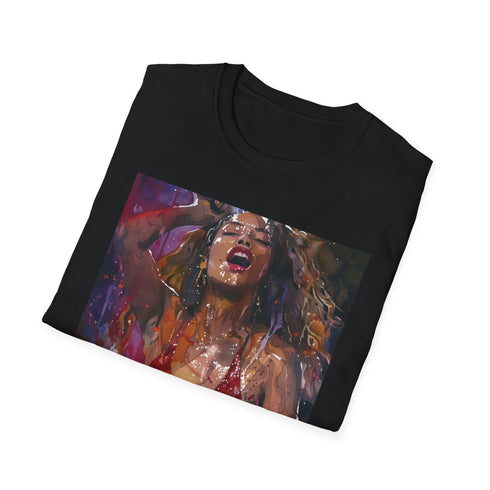 Queen Bey Concert Watercolor T-Shirt Cotton, Crew Neck, Regular Fit