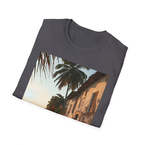 Zanzibar Spice Market Charcoal T-Shirt, Cotton Crew Neck Regular Fit Summer Pick