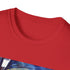 Charcoal cotton t-shirt with vibrant watercolor London underground design