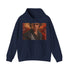 Navy unisex light hoodie featuring Anakin Skywalker painting graphic.