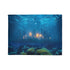 Sunken City Glowing through Coral Reef Plush Fleece Throw Blanket