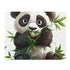 Cute panda enjoying a bamboo feast in charming jigsaw puzzle for animal lovers
