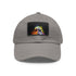 Neon watercolor Storm Trooper baseball cap with light brown rectangle patch.
